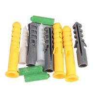 GAJUST 5~30pcs Plastic Expansion Tube Pipe Wall Anchors Plugs M4M5M6M8M10M12M14 Nylon Plunger Expansion Screw Anchors Length 20~100mm (Size : Yellow M8x80-10pcs)