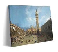 GAJUST Canaletto Piazza San Marco Poster Piazza San Marco Painted by Canaletto Circa 1730., Canvas Print Art Poster; Frame; 24x36inch(60x90cm)