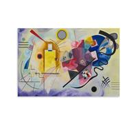 GAJUST Kandinsky Yellow Red Blue Poster Yellow Red Blue Painted by Wassily Kandinsky in 1925., Canvas Print Art Poster; Unframe; 12x18inch(30x45cm)