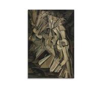 GAJUST Nude Descending Staircase Poster Nude Descending A Staircase Painted by Marcel Duchamp in 1912., Canvas Print Art Poster; Unframe; 20x30inch(50x75cm)