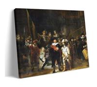GAJUST Rembrandt The Night Watch Poster, Canvas Print Art Poster; Frame; 12x18inch(30x45cm)