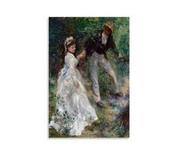 GAJUST Renoir La Promenade Poster La Promenade Painted by Pierre Auguste Renoir in 1870., Canvas Print Art Poster; Unframe; 12x18inch(30x45cm)