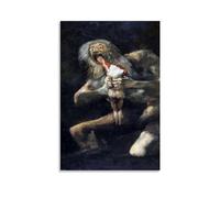 GAJUST Saturn Devouring His Son Poster Saturn Devouring His Son Painted by Francisco Goya Circa 1823., Canvas Print Art Poster; Unframe; 20x30inch(50x75cm)