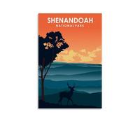 GAJUST Travel Vintage Poster Shenandoah National Park Poster, Canvas Print Art Poster; Unframe; 08x12inch(20x30cm)