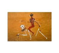 GAJUYL Jean-Michel Basquiat Poster Riding with Death Graffiti Art Series Poster Street Art Canvas Printing Decorative Painting; Unframe; 12x18inch(30x45cm)