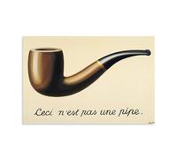 GAJUYL Surrealist Rene Magritte Poster The Treachery of Images 1929, Painter Art Poster Canvas Printing Decorative Painting; Unframe; 16x24inch(40x60cm)