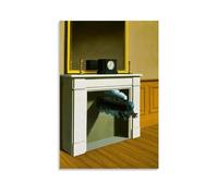 GAJUYL Surrealist Rene Magritte Poster Time Transfixed,1938, Painter Art Poster Canvas Printing Decorative Painting; Unframe; 24x36inch(60x90cm)