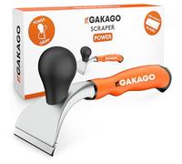 Gakago Power Scraper, High-Quality 65 mm Pull Blade Made of Durable Tungsten Carbide, Ergonomic and Non-Slip Universal Scraper for Wood, Metal, Concrete or Stone, Lightweight and Handy When Working