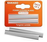 Gakago Replacement Blade Power Scraper (Pack of 2) - Wide Scraper Blade Made of Durable Tungsten Carbide for Wood, Metal, Concrete or Stone