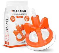 Gakago Tile Levelling System 300-piece Set 2mm (1/12 inch) - Laying aid for a Perfect Joint Pattern - Superior Range for Tile thicknesses 3-18mm (1/8 inch - 3/4 inch) - Tile Protection with washers