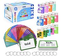 GAKICO 1136 Sight Words/Phonics/Math Flash Cards: 800 Dolch & Fry High Frequency Sight Words, 112 Phonic Flash Cards, 224 Double-Sided Math Flashcards for Kids Pre-K to 6th Grade-784 Cards Total