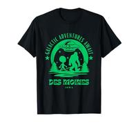 Galactic Adventures Await Des Moines Iowa T-Shirt