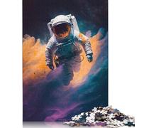 Galactic Astronaut 1000 Pieces Puzzles Wooden Puzzle for Teenager Funny Jigsaw Puzzles 1000pcs (75x50cm)