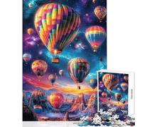 Galactic Balloons Soar 1000 Pieces Puzzles for Adults Great Gifts for Games Hand Speed Race Home Decoration Toys for And from 14 Years And over size 38x26cm