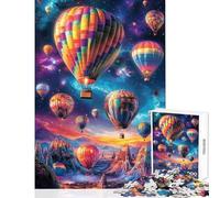 Galactic Balloons Soar Puzzles for Adults 1000 Puzzles Art Work Gifts Analysis And Logic Anti-Stress Toys Suitable for People Aged 14 And Above size 50x75cm