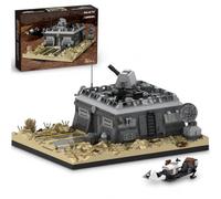 Galactic Desert Outpost Building Set, MOC Military Base Model, 2386 PCS