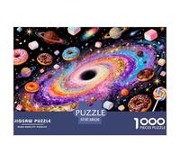 Galactic Donut Wooden Jigsaw Puzzle Waterproof 1000 Piece Puzzles for Adults Gifts Challenging And Brainteasing Educational Games