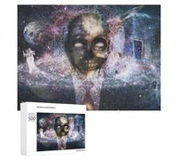 Galactic Dreams Cosmic Dance - Wooden Jigsaw Puzzle for Adults, 500 PCS, New Year Gift - for Quiet Evenings And Focused Play