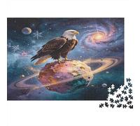 Galactic Eagle 1000 Piece Jigsaw Puzzle Paper Puzzle for Adults Cosmic Dream Style Relaxation Focus 38x26cm/1000pcs