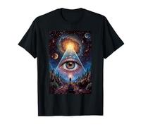 Galactic Eye Cosmic Stargaze Mountain Vision All Seeing T-Shirt