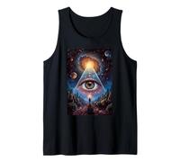 Galactic Eye Cosmic Stargaze Mountain Vision All Seeing Tank Top