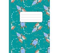 Galactic Flight Trails - Space Adventure Notebook with Dotted Star Constellations: Composition Notebook for Kids - Lined Interior, 110 Pages, ... Theme with Flight Paths in White Dotted