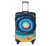 Galactic Forest Starry Sky Elastic Travel Luggage Cover Suitcase Protector, Print Suitcase Baggage Cover Anti-Scratch