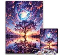 Galactic Glade Reflections Jigsaw Puzzles for Adults 1000 Piece Impossible Jigsaw Puzzles for Adults DIY Art Decor 1000 PCS(75x50cm)