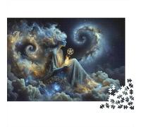 Galactic Goddess Celestial Magic 1000-Piece Puzzle for Adults, 70x50cm/1000pcs; White Cardboard for Steady Handling; to Return to Whenever Time Permits