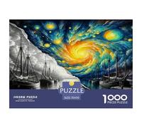 Galactic Gray Boundary 1000 Pieces Jigsaw Puzzles for Adults Fun, Challenging & Brainteasing Birthday Gifts for Women And Man Challenge High Difficulty 70x50cm/1000pcs