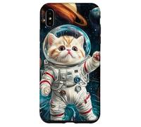 Galactic Journey: Kitten Astronaut Case for iPhone XS Max