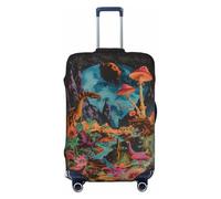 Galactic Jungle Dinosaurs Travel Luggage Covers - Elasticity Suitcase Covers Protector for Luggage 18-32 Inch