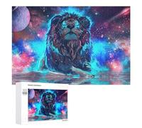 Galactic Lion Reflections Jigsaw Puzzle, 1000 PCS, for Adults And Families, Shared Puzzle Time for Family And Friends, for Quiet Evenings
