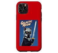 Galactic Meow Space Knight Cat Vintage Movie Poster Case for iPhone 11 Pro