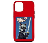 Galactic Meow Space Knight Cat Vintage Movie Poster Case for iPhone 12/12 Pro