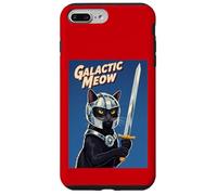 Galactic Meow Space Knight Cat Vintage Movie Poster Case for iPhone 7 Plus/8 Plus
