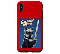 Galactic Meow Space Knight Cat Vintage Movie Poster Case for iPhone XS Max