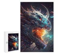 Galactic Monster Devouring Planet Adult Puzzle, 1000 PCS, Relaxing Jigsaw Activity, A Satisfying Project for Experienced Puzzlers, for Cosy Nights