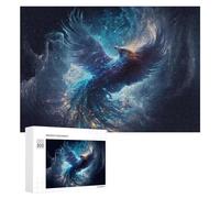 Galactic Phoenix Cosmic Artwork -1 - Decorative Wooden Puzzle, 300 PCS, Festive Gift for Adults - for A Rewarding Weekend Challenge