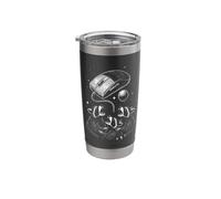 Galactic Raccoons Worship Old School Mouse Stainless Steel Insulated Tumbler