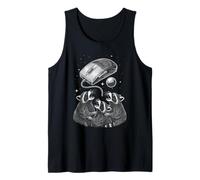Galactic Raccoons Worship Old School Mouse Tank Top