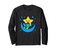 Galactic Reading Club Star on Crescent for Kids and Teachers Long Sleeve T-Shirt