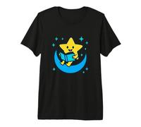 Galactic Reading Club Star on Crescent for Kids and Teachers Premium T-Shirt