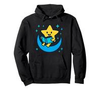 Galactic Reading Club Star on Crescent for Kids and Teachers Pullover Hoodie