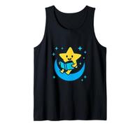 Galactic Reading Club Star on Crescent for Kids and Teachers Tank Top