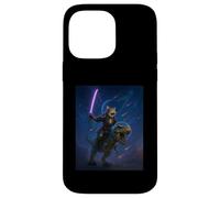 Galactic Samurai Cat on T Rex Case for iPhone 14 Pro Max
