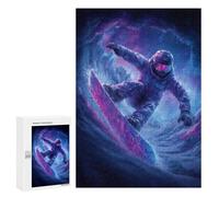 Galactic Snowboarding Adventure Puzzle 1000 Teile Schwer Puzzle Spielzeug Lernspiel Impossible Herausforderungsspielzeug Für Erwachsene Kinder 300 PCS