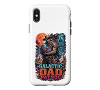 Galactic Space Cowboy Dad Patrol SciFi Western Father’s Day Case for iPhone X/XS