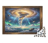 Galactic Spiral Nebula 1000 Piece Jigsaw Puzzle Paper Puzzle Game for Adults Cosmic Landscape Relaxation Focus Home Decor nan