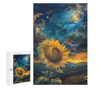 Galactic Sunflower Serenity Puzzle 1000 Teile Schwer Puzzle Spielzeug Lernspiel Impossible Herausforderungsspielzeug Für Erwachsene Kinder 1000 PCS